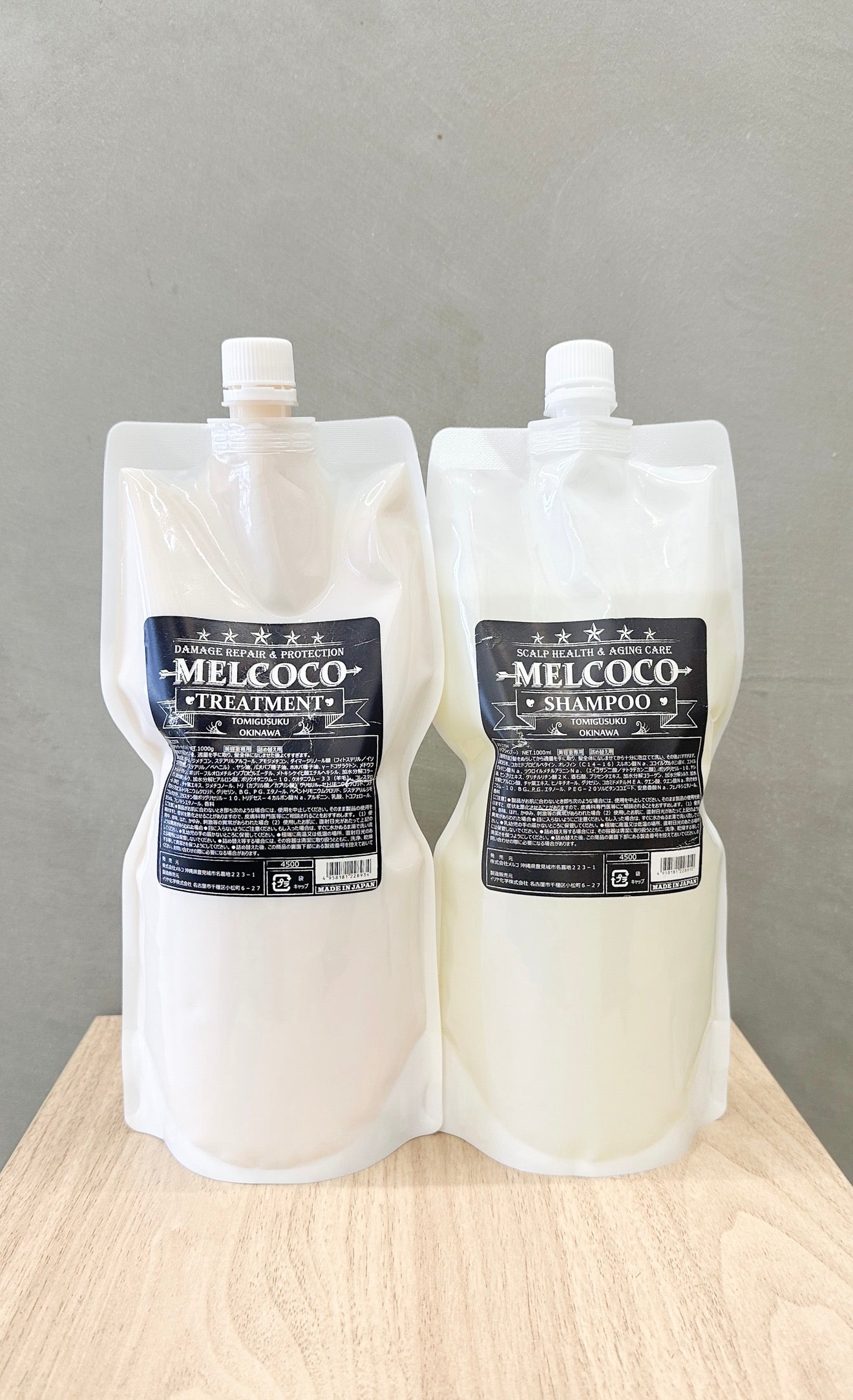 メルココシャンプー&トリートメントセット　各1000ml